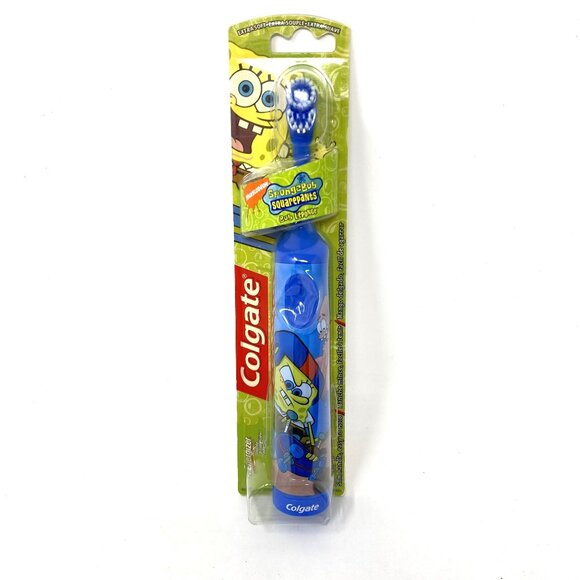 Colgate Nickelodeon SpongeBob Squarepants Battery Powered Toothbrush Vintage - Picture 2 of 7